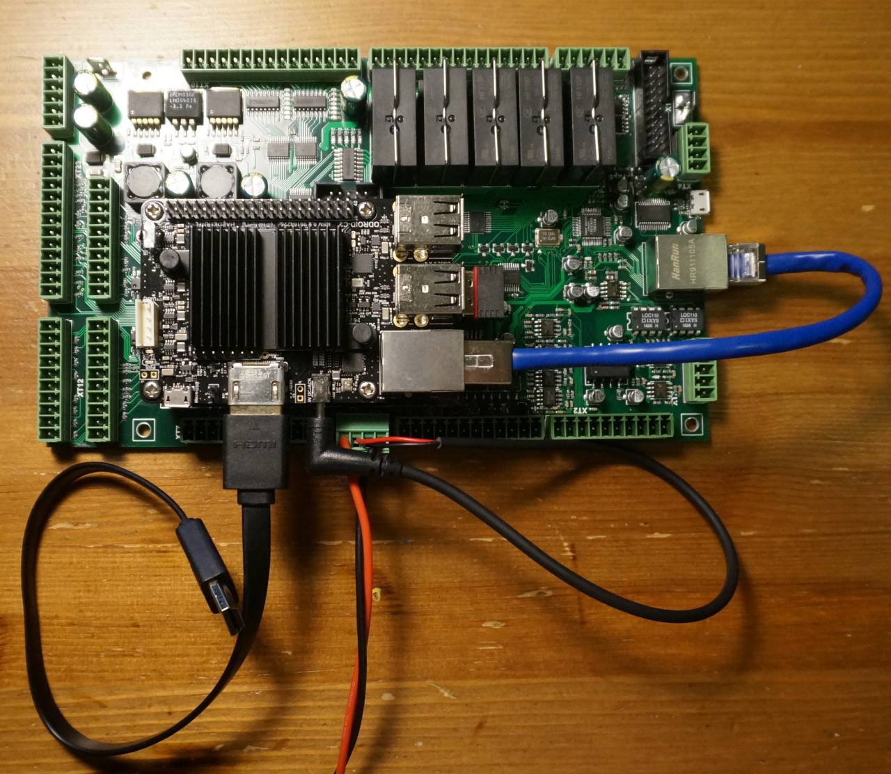 ET7 with Odroid-C2 computer mounted